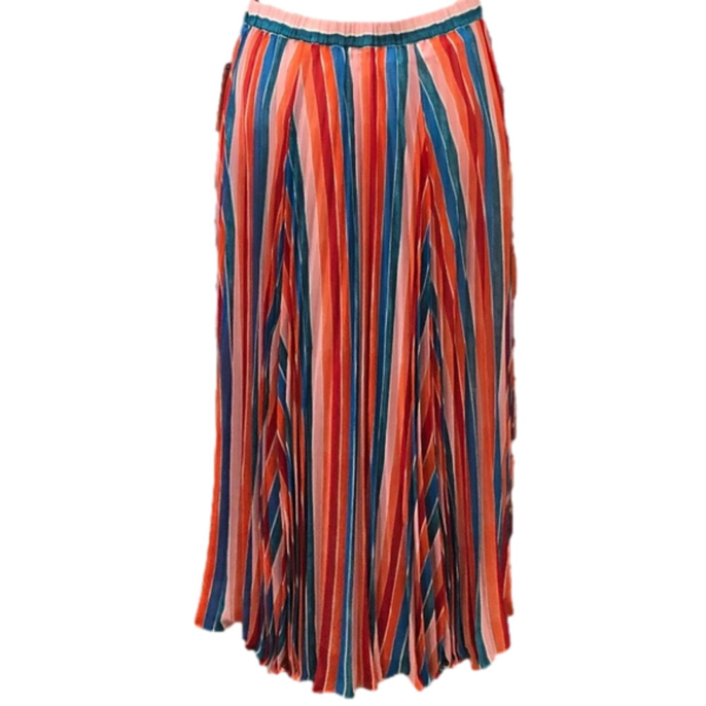 NWT Anthropologie Maeve Claremont Pleated Midi Skirt, Size Medium - Picture 5 of 12